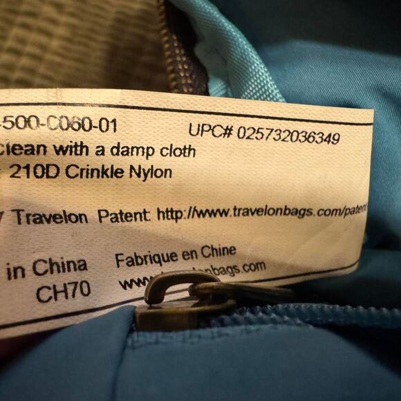 Travelon Women's Navy and Blue Bag - Picture 6 of 6